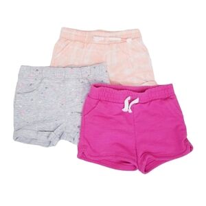 Jumping Beans 18M Girl Shorts Bundle Set — Peach • Pink • Gray (3-Pack)